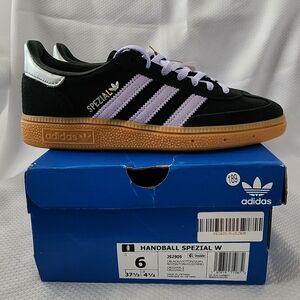 Adidas Handball Spezial Black and Lavender Sneakers